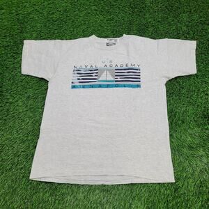 Vintage 1990 US Naval Academy Shirt Large 22x27 Annapolis